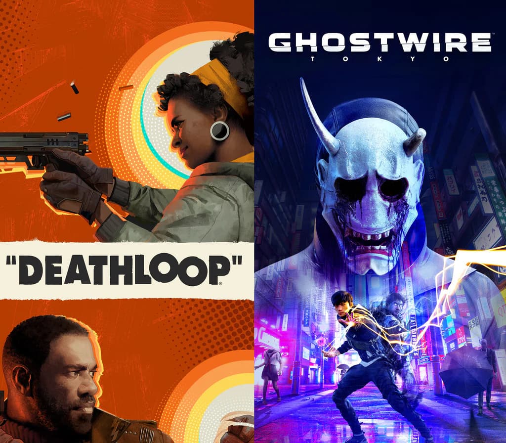 DEATHLOOP + Ghostwire: Tokyo cover art