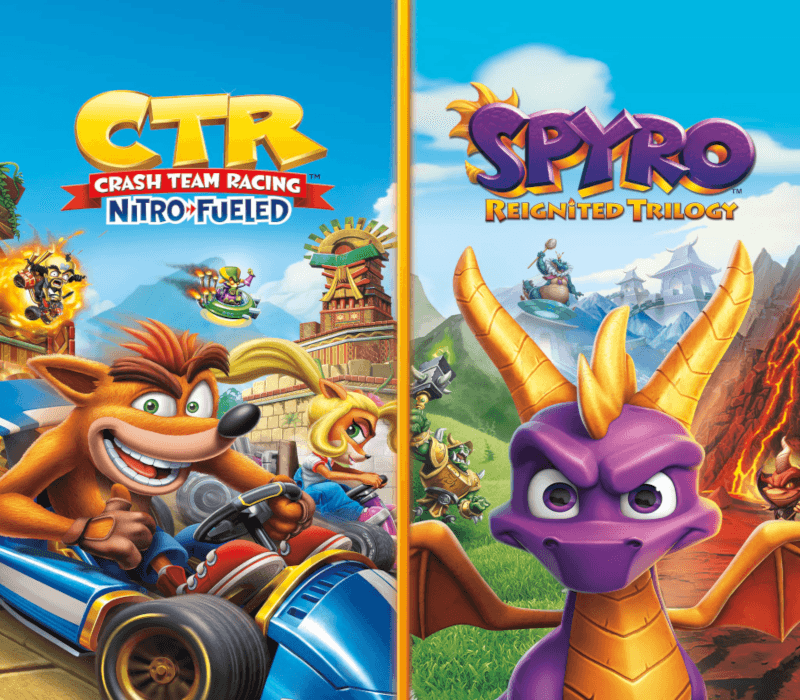 Crash Team Racing Nitro-Fueled + Spyro Game Bundle cover art