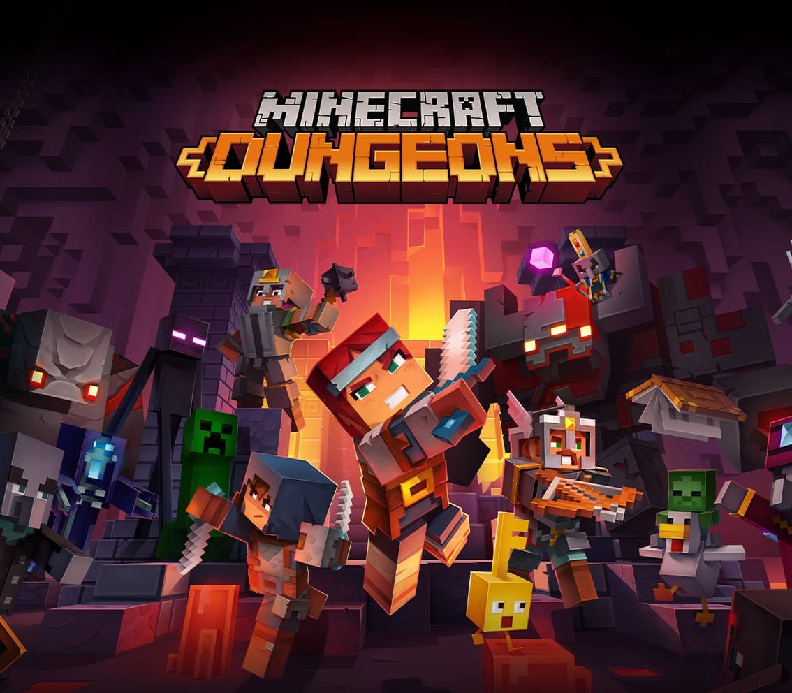 Minecraft Dungeons cover art
